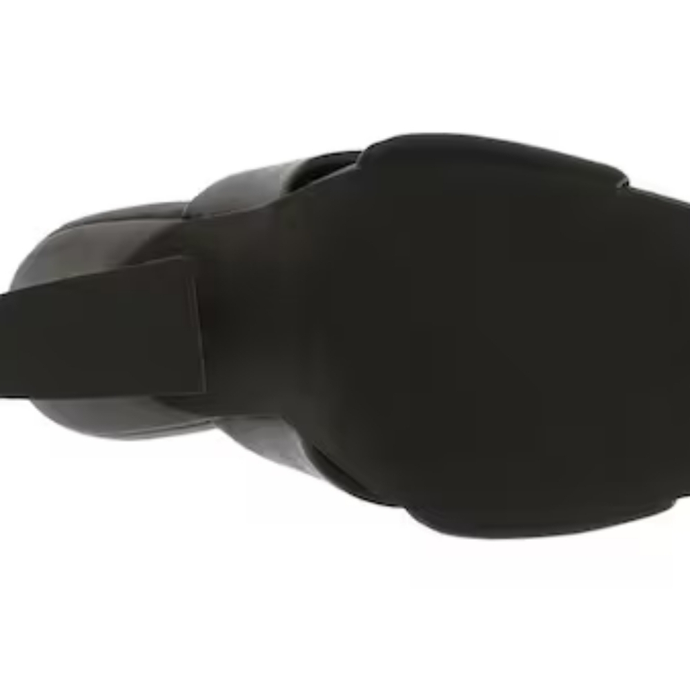 Steven New York Women's Black Leather Open Toe Baga Heel Sandal Size 7.5 - Picture 7 of 8